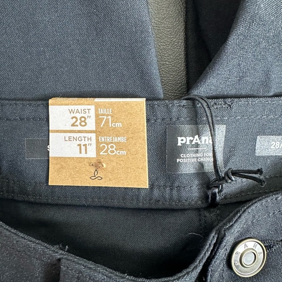 Prana Brion Shorts II black size 28 NWT - Picture 4 of 6
